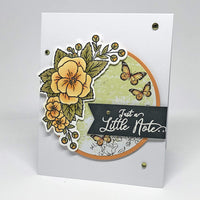 Stamp Simply Clear Sellos primavera Pansies Floral Cluster 4 x 6 pulgadas hoja – 11 piezas - Arteztik
