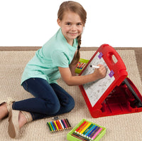 Faber-Castell Do-Art - Caballete de viaje 3 en 1, 30 piezas, caballete de mesa para niños con suministros de arte, multicolor - Arteztik
