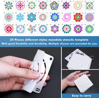 Mandala Dotting Tools Set, Audab 49 pcs Mandala Dotting Kit de herramientas con Mandala plantilla para pintar rocas, pintura Mandalas y dibujo - Arteztik
