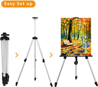 Soporte de caballete para trípode de 21" a 66", con bolsa de transporte, color negro - Arteztik
