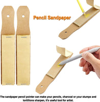 Auvanteo - Juego de 30 piezas de sacapuntas de papel y tortilliones con 2 sacapuntas de papel de lija para dibujo de dibujo de estudiante, 6 tamaños - Arteztik
