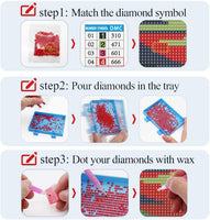 Kit de pintura de diamante 5D para hacer tú mismo, con broca redonda completa, para manualidades, por número, para adultos, con diamantes de imitación, bordado, punto de cruz, lienzo para decoración de pared (Zebar, 18.0 x 14.0 in) - Arteztik
