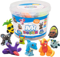 Scentco - 60 bolsas de masa de aire de color (secado al aire, ultra ligero, arcilla no tóxica) para niños con accesorios, herramientas y videos tutoriales para educación DYI, regalos para niños, juego de arte para niños y niñas - Arteztik
