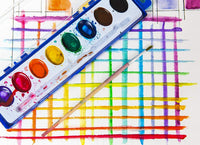 Color Swell - Pintura acuarela a granel, 18 unidades con cepillos de madera, 8 colores de agua lavables, ideal para familias, niños, adultos, fiestas, aulas - Arteztik
