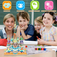 Artes y manualidades para niños de 4 a 12 años, kit de pintura todo en uno para niños, construye tu propio castillo. La mejor creatividad para manualidades para niñas y niños. - Arteztik
