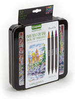 Set de caligrafía con rotuladores de doble punta de Crayola, con punta fina y punta gruesa - Arteztik
