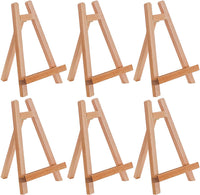 U.S. Art Supply - Caballete de mesa pequeño de 10.5 in, trípode de madera de haya, para niños, estudiantes, escuelas, pinturas, fiestas, mesas, caballetes de escritorio, portafotos de lona - Arteztik
