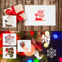 23 plantillas de gran bienvenida y Navidad para pintar en madera reutilizable, feliz Navidad reutilizable para carteles de porche, decoración de puerta delantera, puerta de cristal - Arteztik
