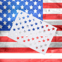whaline 7 piezas bandera americana 50 estrellas plantilla para estarcir para pintar en Madera, Tela, Papel, aerógrafo, arte de paredes, 2 grandes, 2 Medianas Y 3 pequeñas - Arteztik
