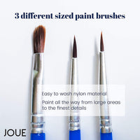 Joue Kit de pintura por números para adultos, kit de pintura acrílica DIY en lienzo de 16.0 in de ancho x 20.0 in de largo (rosa peonía flores en jarrón) - Arteztik
