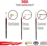 The Army Painter Dungeons and Dragons - Juego de pinceles oficiales de pintura - Arteztik
