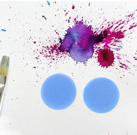 4 esponjas redondas de 3.0 in para pintura de artistas sintéticos, acuarelas para acuarelas, arte artesanal, arcilla, limpieza de cerámica, pared (4) - Arteztik
