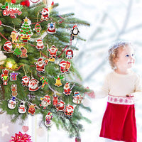 32 piezas de Navidad diamante pintura llavero Navidad diamante pegatina 5D DIY diamante pintura llavero kit rhinestone mosaico fabricación completo taladro diamante colgante para Navidad artes artesanías - Arteztik
