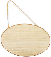 Letreros de madera sin terminar para colgar para manualidades (9 x 6 x 0,25 pulgadas, 3 formas, 6 unidades) - Arteztik
