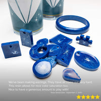 Kit de resina epoxi de 32 onzas de Genuine Crafts, transparente y perfecto para moldes de silicona, joyas, arte, revestimiento, vasos, y más, para usar con aditivos como purpurina, polvo de mica y pigmento líquido. - Arteztik
