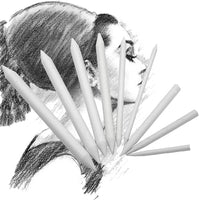 Conjunto de 27 Blending tocones tortillions Conjunto piezas Papel de lija Sacapuntas y un lápiz extensión herramienta Drawing Art Kneaded gomas y Gloss gomas de borrar para estudiante Sketch Dibujo - Arteztik
