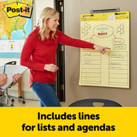 Post-it Super Sticky Caballete Pad, 25 x 30 pulgadas, 30 hojas/Pad, 2 almohadillas (561) y Super Sticky Caballete Pad, 25 x 30 pulgadas, 30 hojas/Pad, 2 almohadillas, grande blanco Premium papel de rotafolio autoadhesivo - Arteztik
