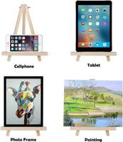 Cettkowns - Trípode de madera de pino natural, portátil, de 9.1 in de alto, para pintar fotos, trípode, soporte para artista, caballete de marco en A - Arteztik
