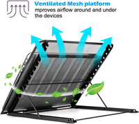 Soporte de gran versión con ventilación ajustable caja de luz para portátil, imagen multifunción (12 ángulos) soporte de rastreo evitado para AGPtek/Huion A3 A4 LED Tracing Light Pad & Diamond Painting - Arteztik
