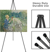 Caballete de exhibición plegable, caballete para póster de piso de 66 pulgadas de alto, caballete de arte telescópico ajustable, soporte para caballete de pintura, fácil montaje, 6 unidades - Arteztik
