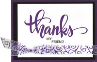 Stampendous Big palabras gracias Juego de sellos transparentes - Arteztik
