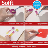 Colorfin Sofft Art Esponja, ángulo de plana - Arteztik
