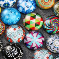 Rosenice - Azulejos de mosaico (0.472 in, redonda), diseño de mosaico - Arteztik
