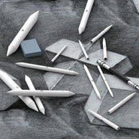Anxen - Juego de 18 piezas de broches de mezcla para dibujo y tortillas, mezcladores de papel con 2 sacapuntas de papel de lija, herramienta de extensión de lápiz y borrador amasado para herramientas de dibujo de bocetos de estudiante - Arteztik
