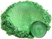 Pigmento en polvo de Mica "té verde" (1.76 oz), aditivo multiusos para manualidades y manualidades, carpintería, bombas de baño naturales, resina, pintura, epoxi, jabón, esmalte de uñas, bálsamo de labios (té verde, 1.76 oz). - Arteztik
