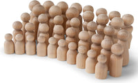 Cuerpos de muñeca sin terminar, de madera de abedul y madera de arce, set de artista para pintar y personalizar figuras, ideal para manualidades, en diferentes formas y tamaños - Arteztik
