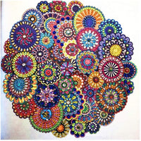 Pintura de diamante 5D con forma especial de diamante de imitación, flor de mandala, diamante parcial, juego de pintura de diamante Hibah - Arteztik
