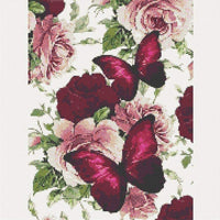 Cenda - Kit de pintura de diamante para adultos, colorido, lunares, mariposa roja y rosa, 11.8 x 15.7 in, 1 paquete - Arteztik
