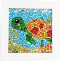 LAN WHALE Easy 5D Kit de pintura de diamante para niños, kit completo de pintura por número con marco de madera - Panda 6 x 6 pulgadas (rosa) - Arteztik
