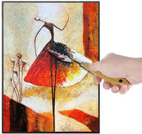 STARVAST - Juego de 10 cuchillos de paleta para artistas, de acero inoxidable, juego de espátulas de pintura flexible con asas de madera resistentes para pintura al óleo acrílico, mezcla de efectos especiales - Arteztik
