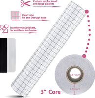 RENOOK rollo de cinta de papel de transferencia de vinilo de 12 pulgadas x 50 pies transparente con cuadrícula de alineación cuadrada azul de 1/2 pulgadas para Silhouette Cameo, Cricut vinilo adhesivo para calcomanías, ventanas y otras superficies lisas - Arteztik
