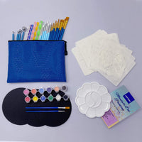 Jantens 59 piezas Mandala Dotting herramientas Set con una cremallera azul impermeable bolsa de almacenamiento para pintura rocas, Mandella Art y bocetos suministros de arte - Arteztik
