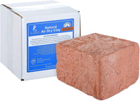 Arcilla seca al aire de Terra Cotta | Compuesto natural, no tóxico multiuso | Autoendurecedor, sin hornear arcilla para esculpir, modelar y más | Hecho en los Estados Unidos | 10 libras - Arteztik
