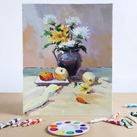 TBC The Best Crafts Painting Canvas Panel, 5 x 7 pulgadas, paquete de 12, mini tablas de lienzo para acrílico, óleo, pintura Gouache - Arteztik
