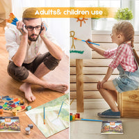 Juego de pinceles de pintura acrílica, 6 paquetes/60 cepillos de nailon para todo tipo de usos para pintura al óleo, acuarela, artistas y kits profesionales. - Arteztik
