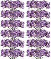 CCINEE - 120 flores artificiales amarillas de papel de 0.591 in para manualidades, álbumes de recortes, suministros de boda, adornos de San Valentín - Arteztik

