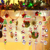 32 piezas de Navidad diamante pintura llavero Navidad diamante pegatina 5D DIY diamante pintura llavero kit rhinestone mosaico fabricación completo taladro diamante colgante para Navidad artes artesanías - Arteztik
