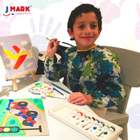 Juego de pintura para niños y caballete – Kit de pintura acrílica de 14 piezas, 6 pinturas lavables no tóxicas, 1 caballete de madera, 2 lienzos pre-tensados de 8 x 10 pulgadas, 3 pinceles, paleta, tabla de colores para mezclar suministros de manualidades - Arteztik
