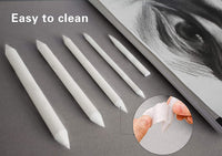 Norocme - Juego de 12 mezclas de tocones y tortilliones con papel de lija, sacapuntas para estudiantes artistas, herramientas de dibujo - Arteztik
