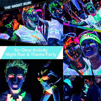 Glow in The Dark Pigment Powder with Lamp, Safe Long Lasting Self Glowing Dye, Epoxy Resin Luminous Powder for DIY Nail Art, Slime Acrylic Paint, Fine Art and DIY Crafts (12 Colors 20g/ 0.7oz Each) - Arteztik
