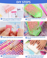 MXJSUA - Kit de pintura de diamante 5D por número, broca redonda, diamantes de imitación, arte para decoración de pared del hogar, perro dálmata, 12.0 x 16.0 in - Arteztik
