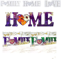 SNNplapla - Molde de resina 3D, diseño de Mr & Mrs Love Home Family con texto en inglés "Sillcone" - Arteztik
