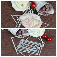WOWOSS 32 Piezas Troquelado Plantilla Moldes de Metal Plantilla 4 Formas Diferentes Herramientas de repujado para Scrapbook, Album, Papel DIY Artesanía y Creación de Tarjetas - Arteztik
