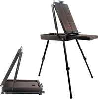 Conda - Caballete de caja francesa de 70 pulgadas con patas de aluminio, plegable, duradero, para dibujar, ideal para pintar, dibujar y dibujar - Arteztik
