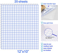 HIRALIY - Cinta de transferencia de vinilo de 12.0 x 10.0 in, 25 unidades con lámina de teflón y cinta térmica, ideal para transferir Cricut y Silhouette Cameo diseños calcomanías HTV - Arteztik
