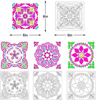 Plantillas de 29 piezas con diseño de mandala y puntos, juego de herramientas de punteado de mandala, pinceles de pintura y bandeja de pintura para pintura de roca, dibujo para colorear y proyectos de arte de dibujo - Arteztik
